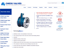 Tablet Screenshot of 1checkvalve.com